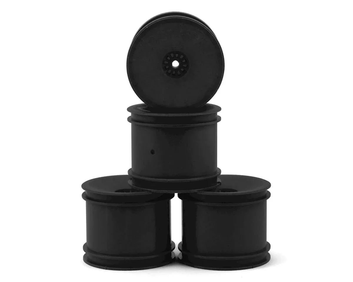 DE Racing SS4-LB Black 4 pack 2.2" Speedline ST Wheels for TLR 22T Stadium Truck