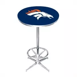 Denver Broncos Chrome Pub Table