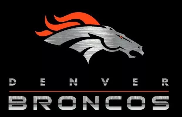 Denver Broncos Chrome Rug Multiple Sizes For Sale – Game Room Gorilla