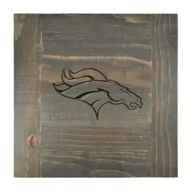 Denver Broncos Reclaimed Side Table