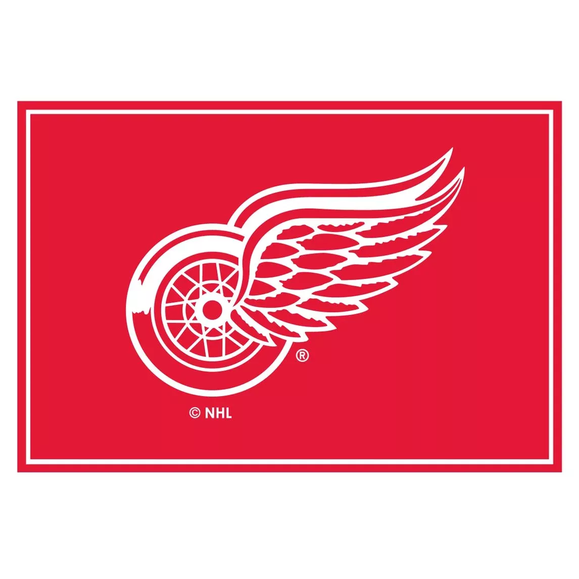 Detroit Red Wings 3x4 Area Rug
