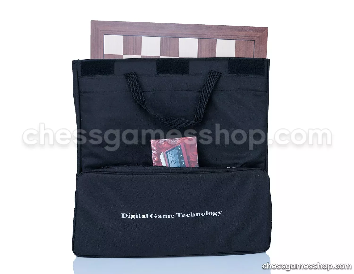 Dgt Chess Carrying Bag Black For Board, Pieces, Clock And Accessories - Suitable For E-Boards Or Go Game To - Black