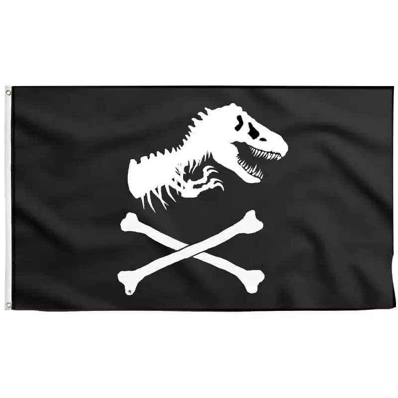 Dinosaur Pirate Flag - Jolly Roger | Sons Of Pirate