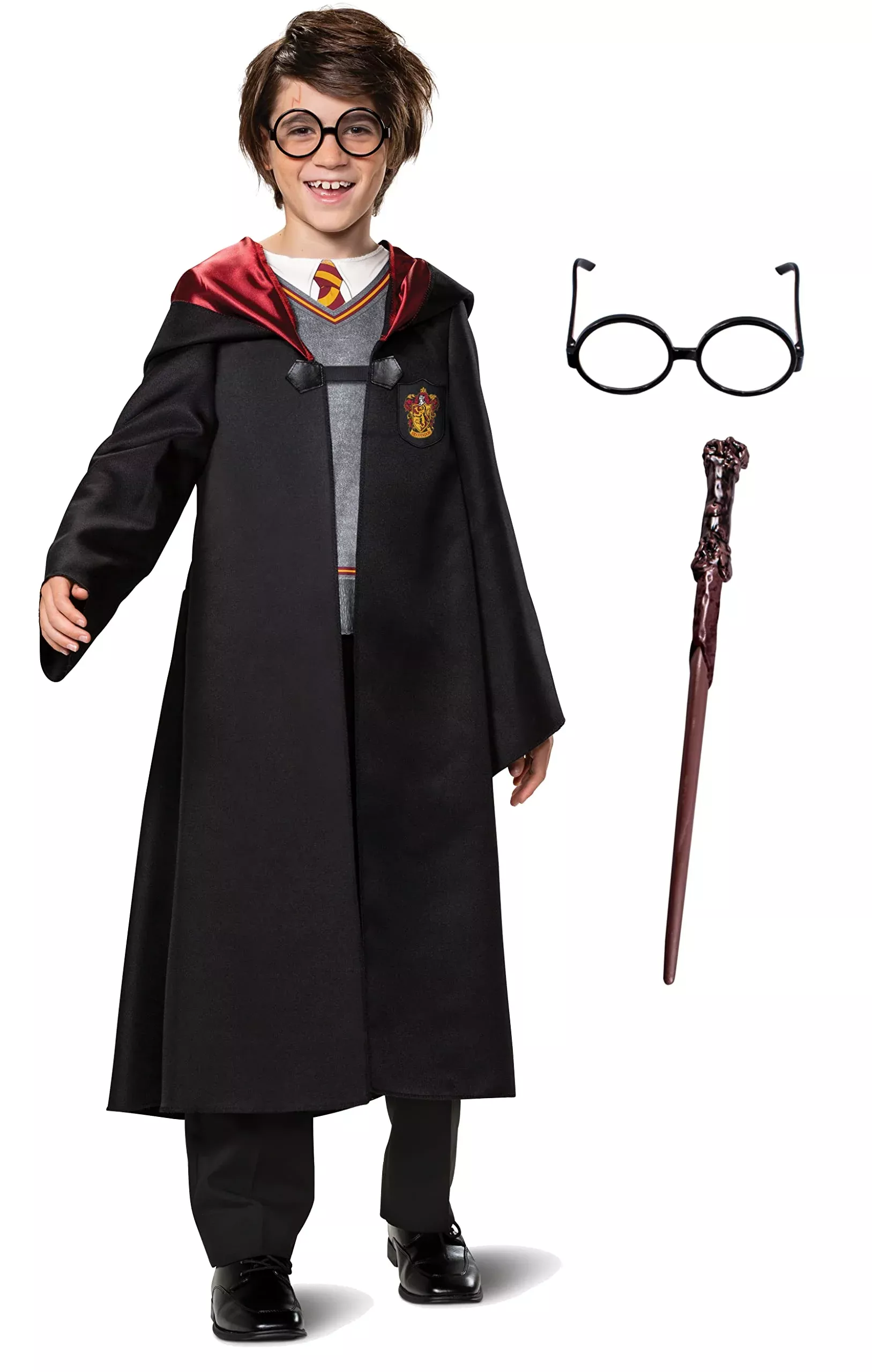 Disguise Harry Potter Costume Set Medium (7-8) Gryffindor Color As Sh
