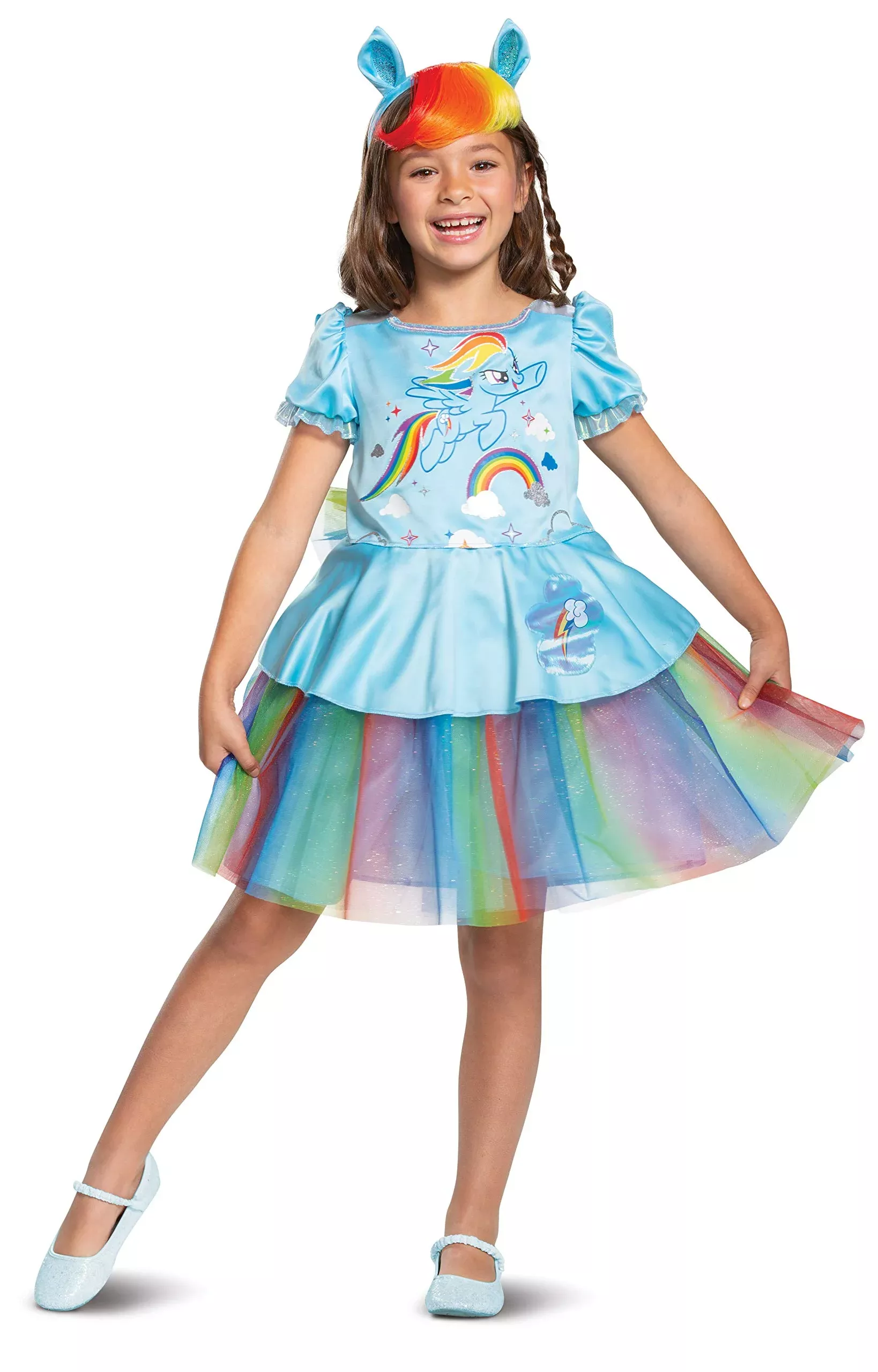Disguise Rainbow Dash Tutu Deluxe Costume S Blue