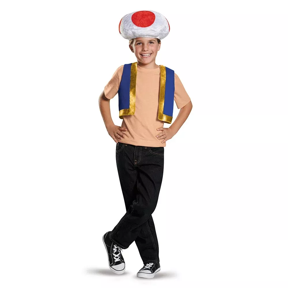 Disguise Super Mario Toad Costume Accessory Kit One Size Child One Color