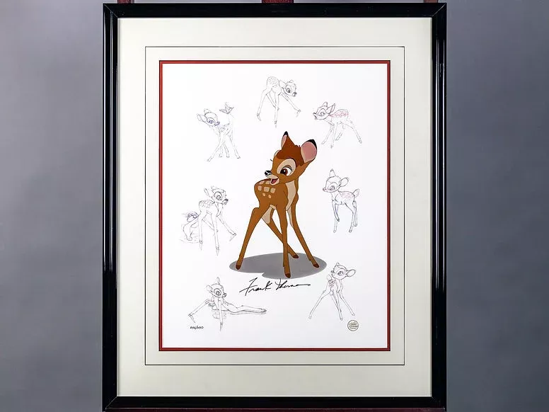 Disney'Bambi Limited Edition Cel Signed 1995 (256/350)