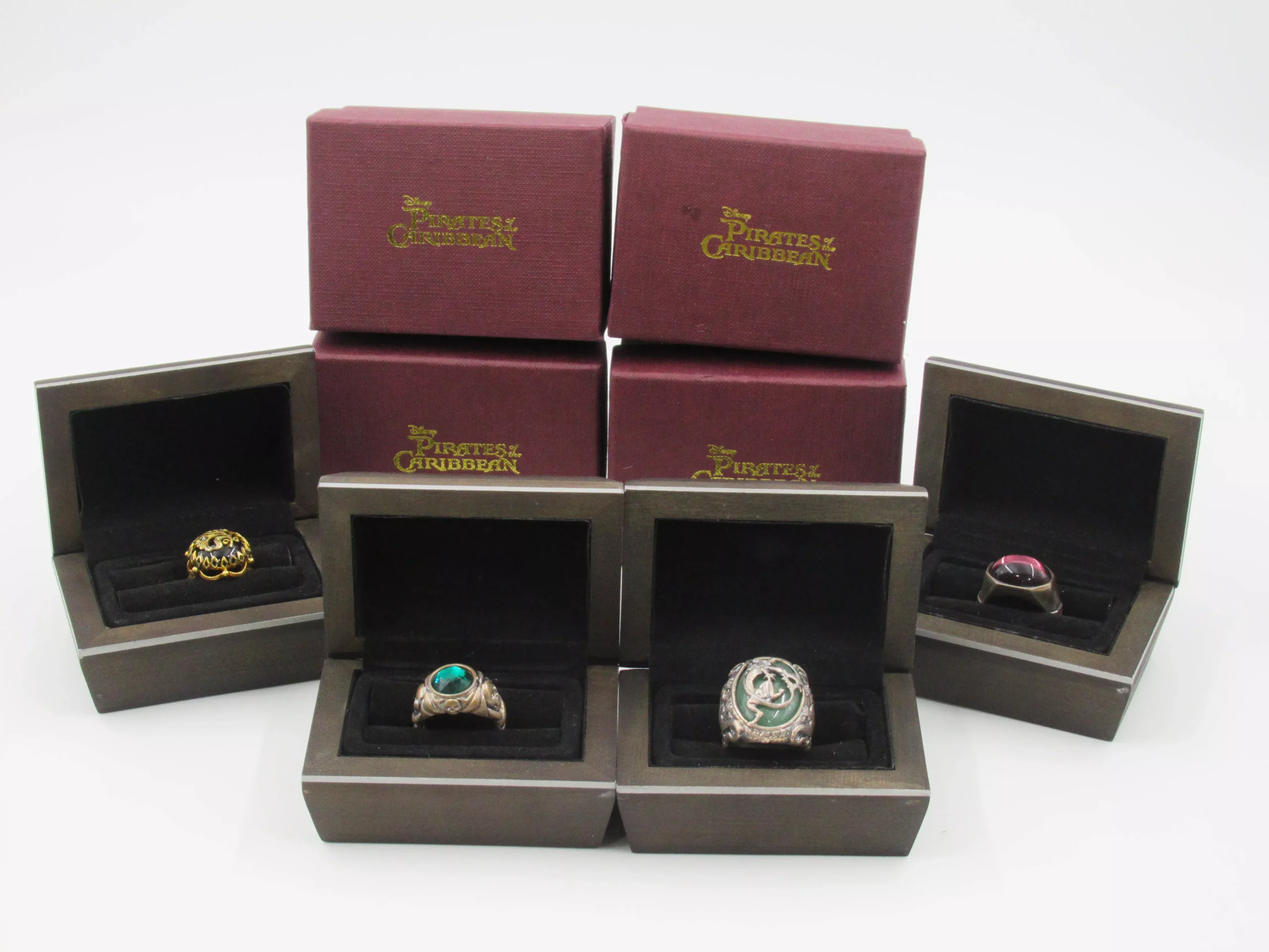 DISNEY PIRATES OF THE CARIBBEAN Jack Sparrow Ring Set - The Noble Coll
