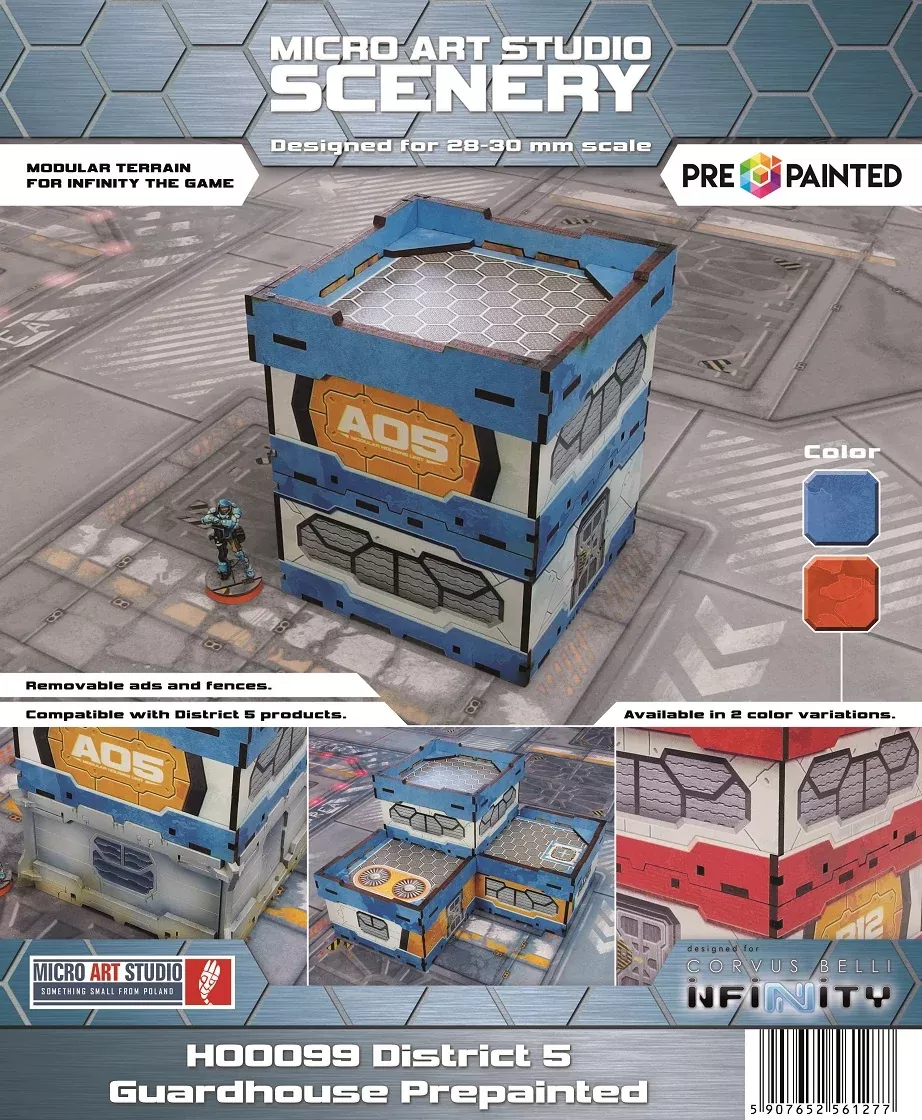 District 5 Guardhouse (1) (Pre-painted) (blue)