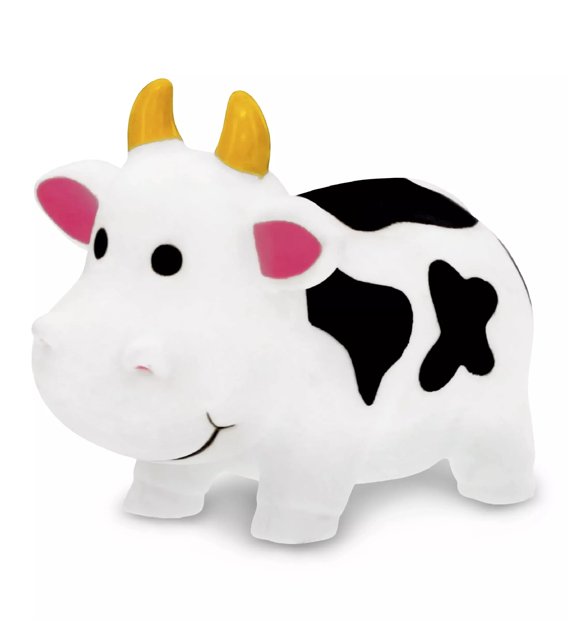 DolliBu Cow Bath Toy for Toddlers, Small White Squirter, 3