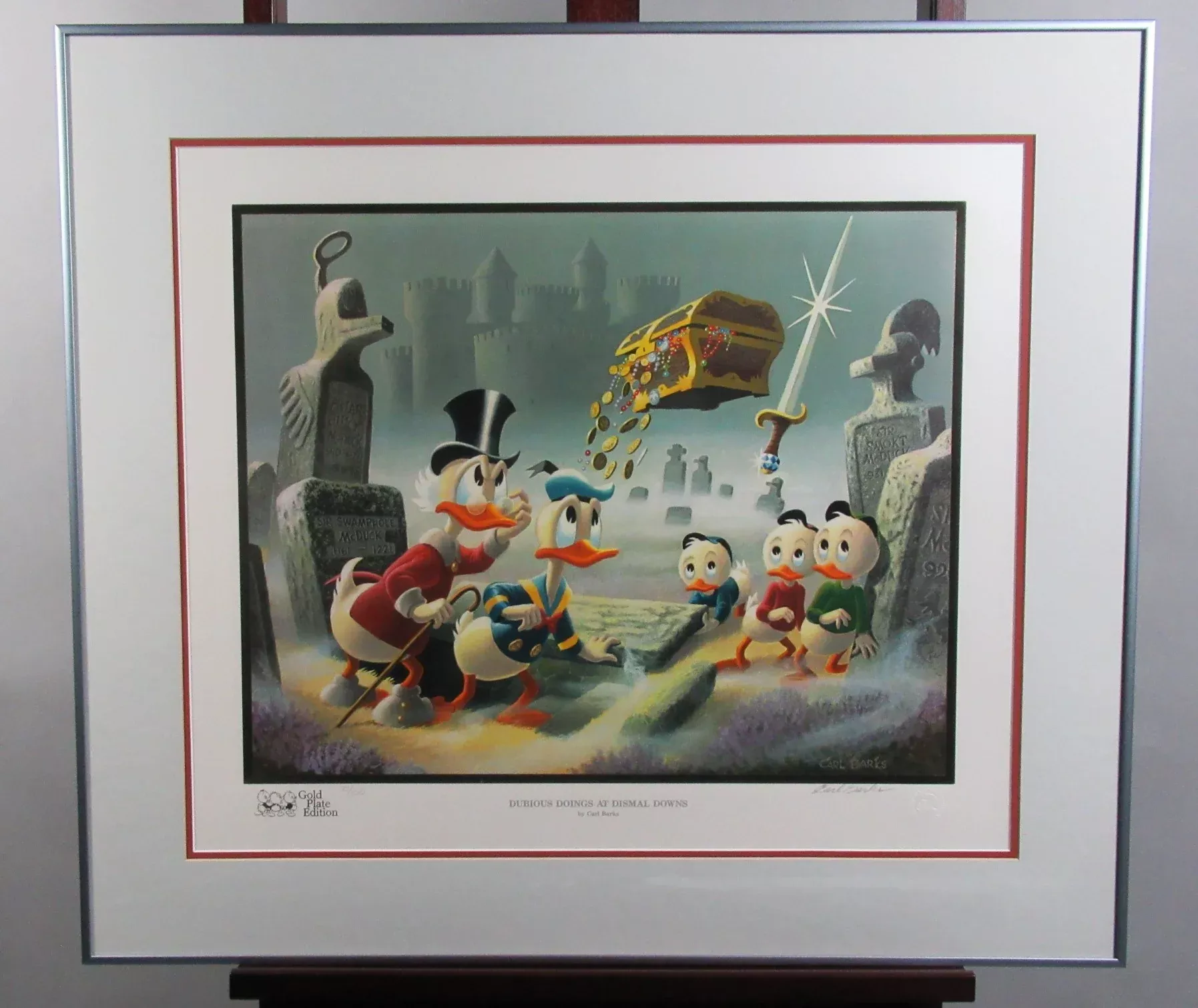 Donald Duck and Uncle Scrooge Dubious Doings At Dismal Downs Carl Bark