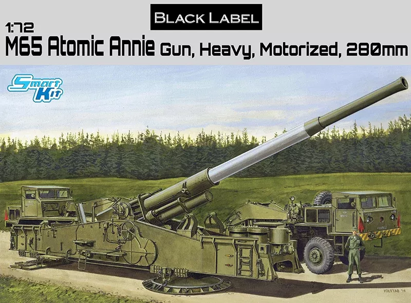 Dragon Models 7484 1/72 M65 280mm Atomic Annie Heavy Gun Plastic Model Kit