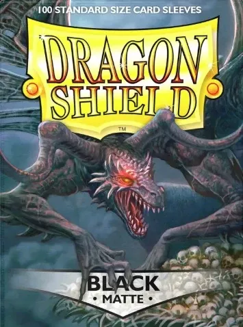 Dragon Shield: Matte Black Sleeves (100 pack)