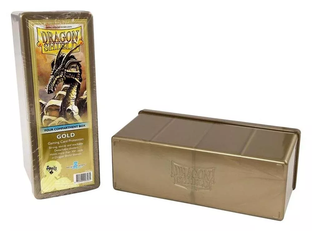 Dragon Shield - Storage Box - Four Compartments - Gold