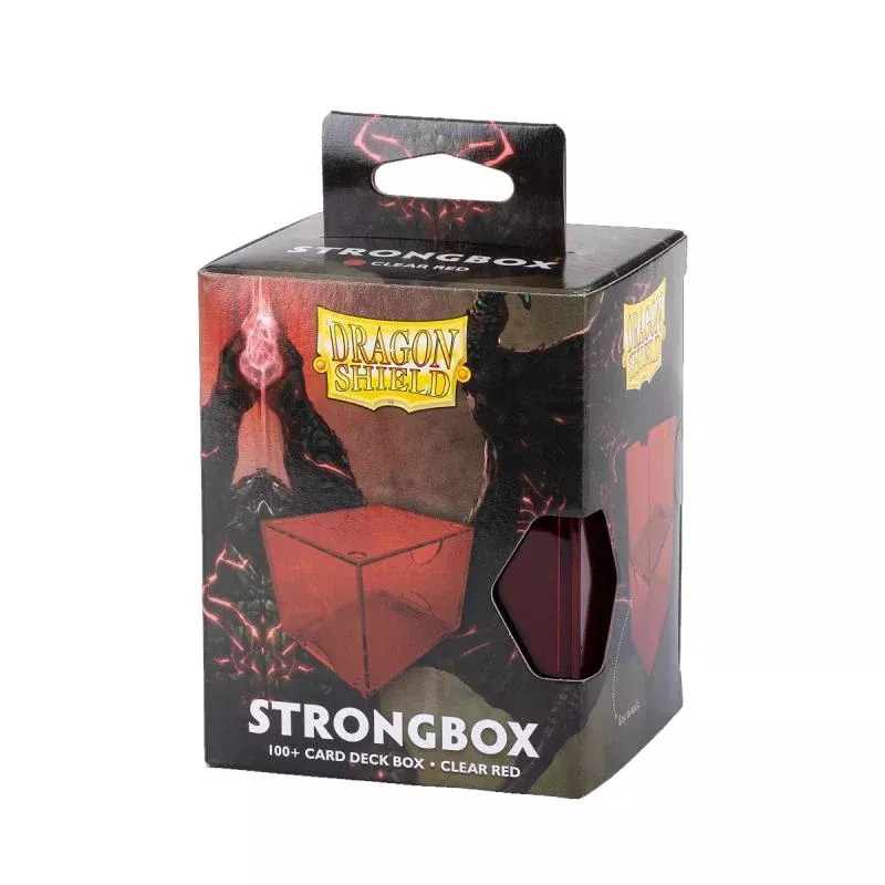 Dragon Shield: Strongbox - Clear Red Acrylic Deck Box