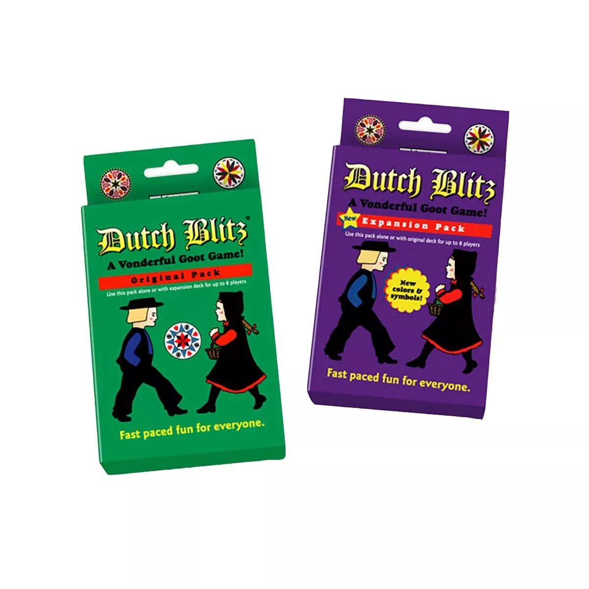 Dutch Blitz: Original And Purple Expansion Combo, Fast Paced Card Game, Fun For Everyone, Great Family Game, Combine Packs To Play With Up To 8 Players, For Ages 8 And Up