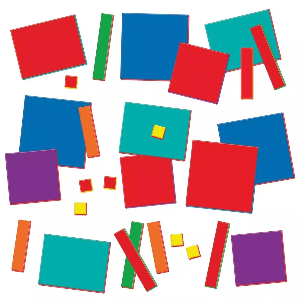 EAI Education Algebra Tiles Combination Set 54 Pieces Small Color 57