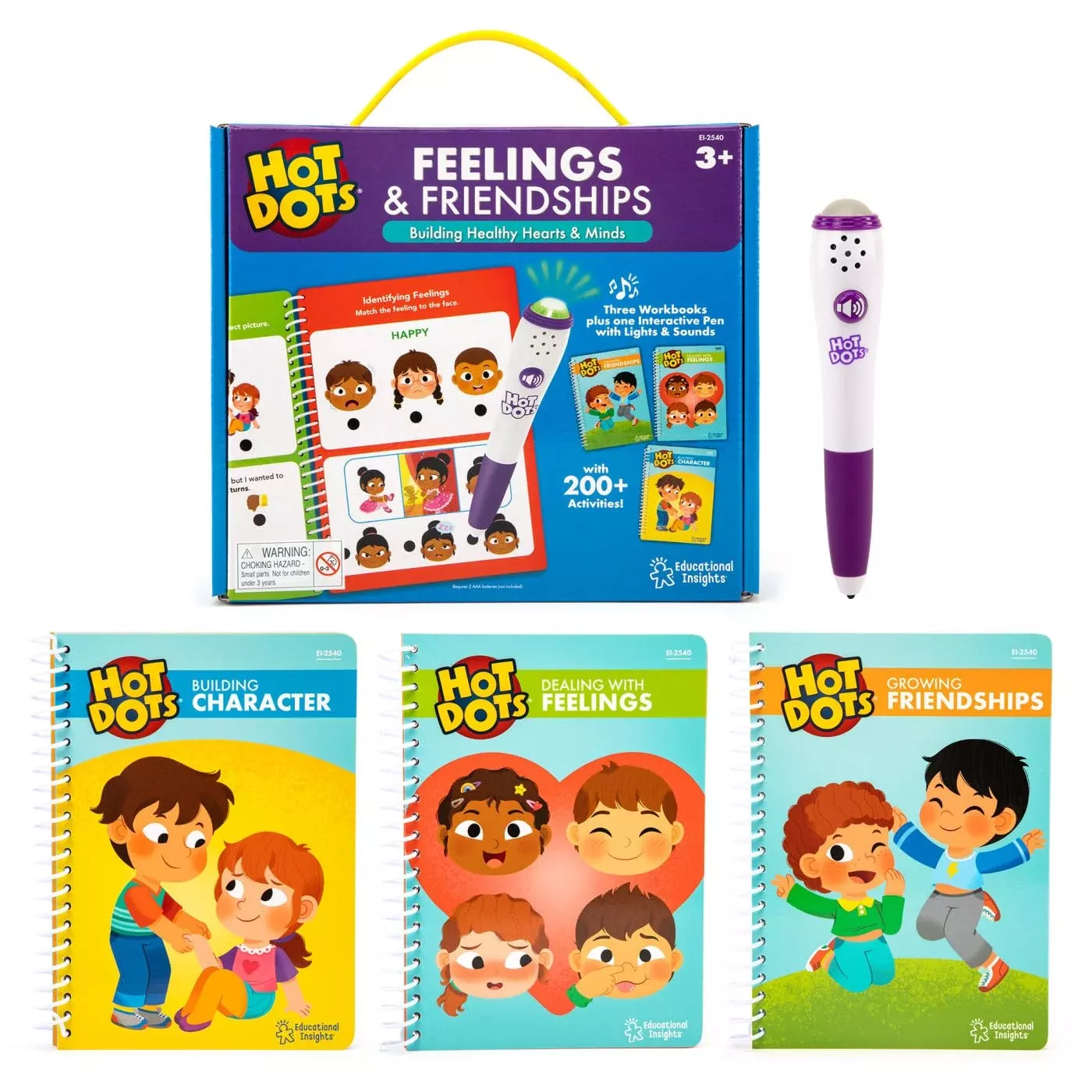 Educational Insights Hot Dots Interactive Learning Pen & Workbooks Multi