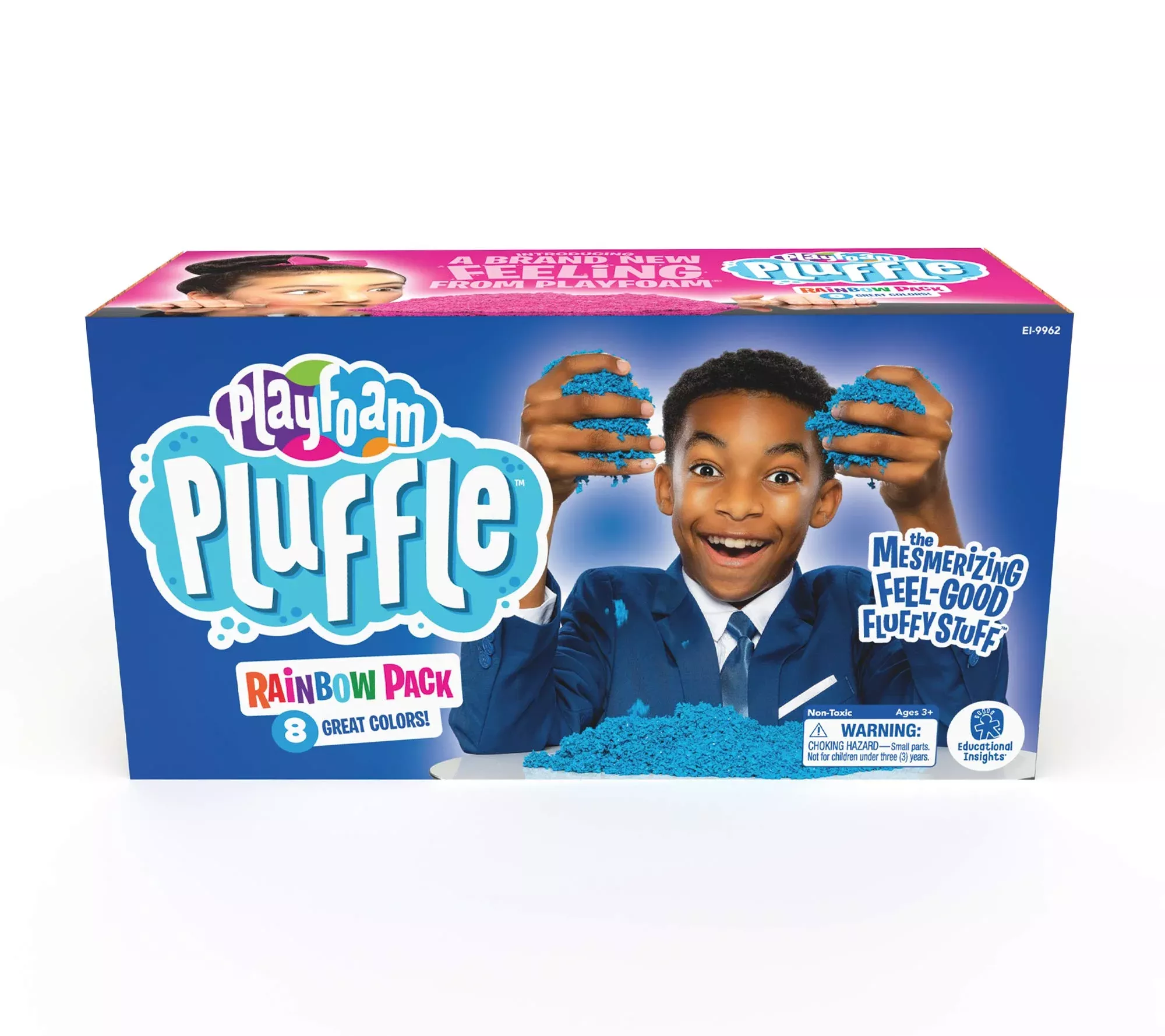 Educational Insights Pluffle Sensory Foam, Multi Color, 8 Mini Tubes