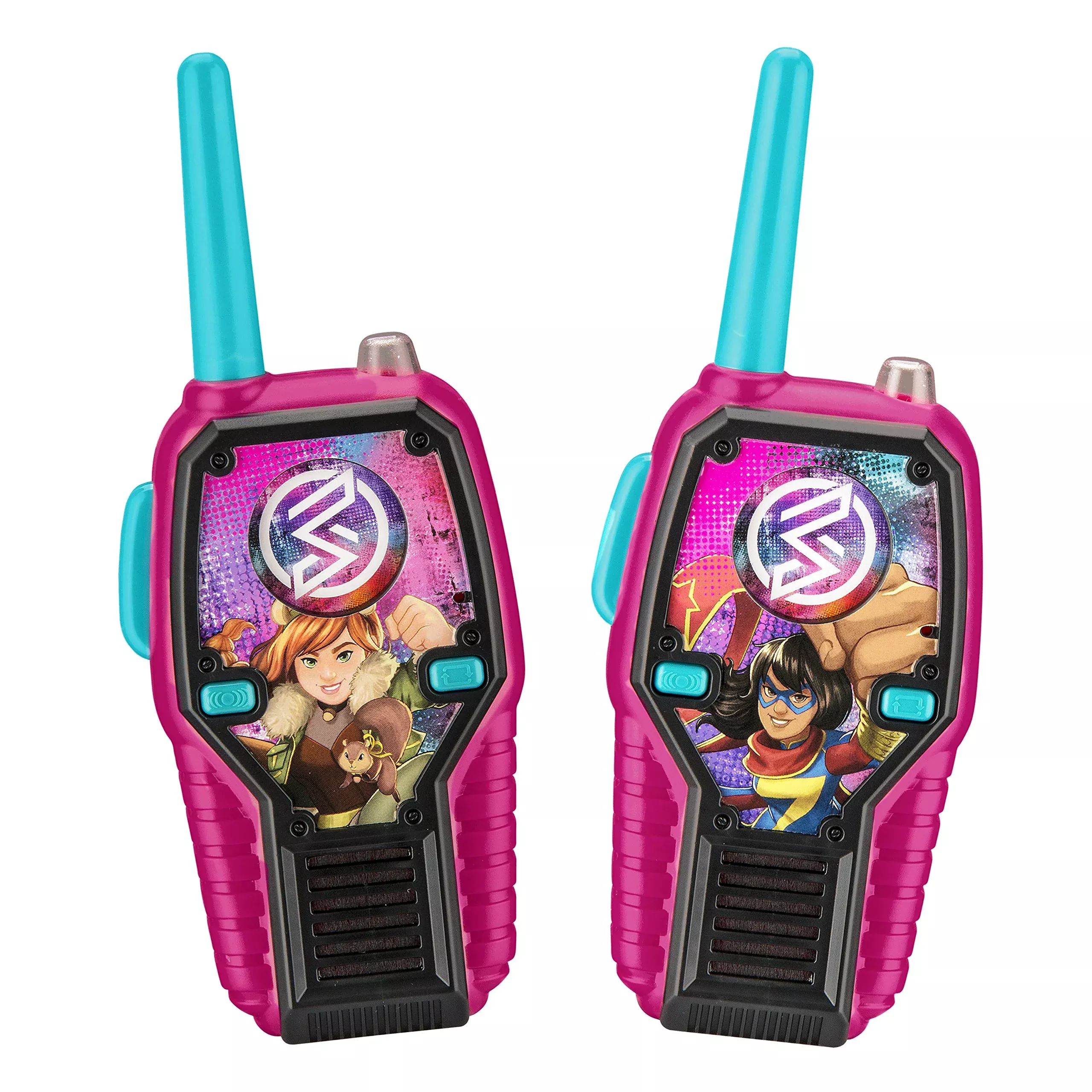 eKids Marvel Rising Walkie Talkies for Kids, Multicolour, 2 Pack