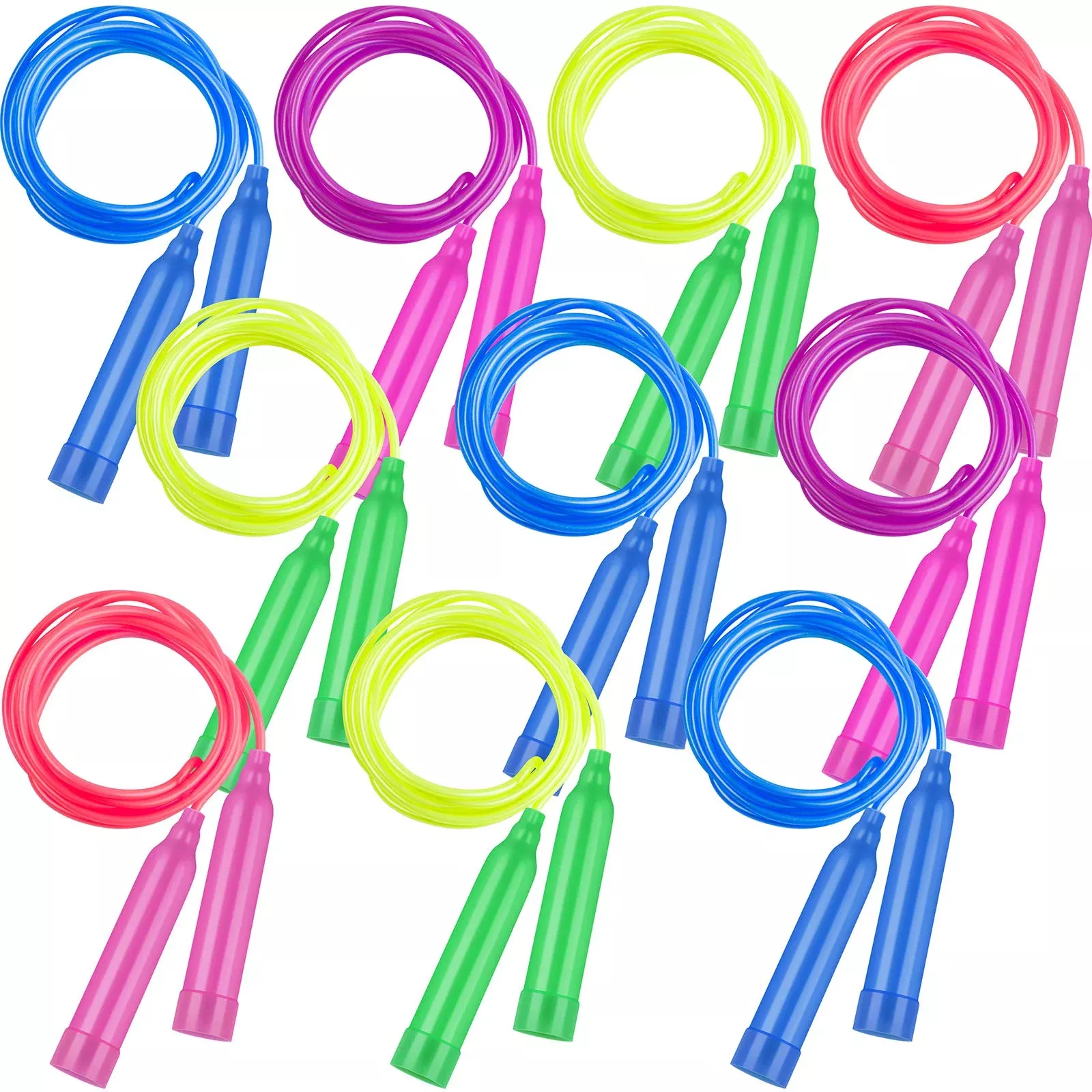 Elcoho Kids Outdoor Jump Ropes, 7.3ft, Multicolor,