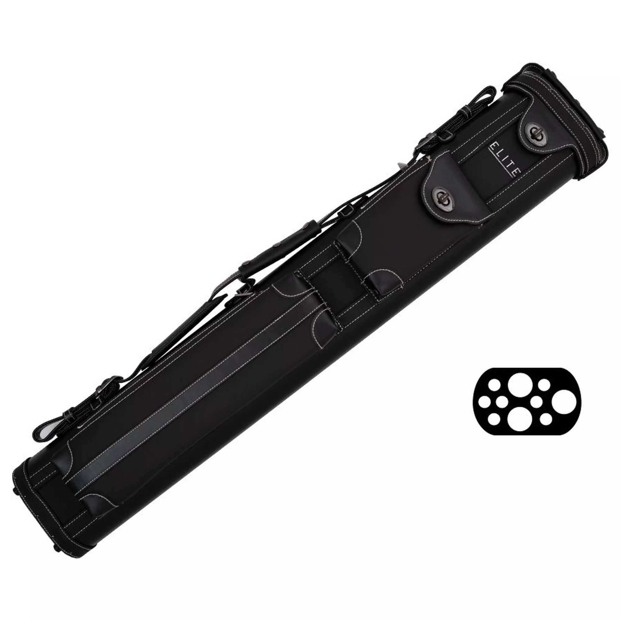 Elite 3x7 Vintage Cue Case Black For Sale – Game Room Gorilla
