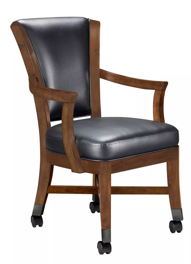 Elite Caster Game Chair - Rustic Series - Multiple Finishes For Sale – Game Room Gorilla