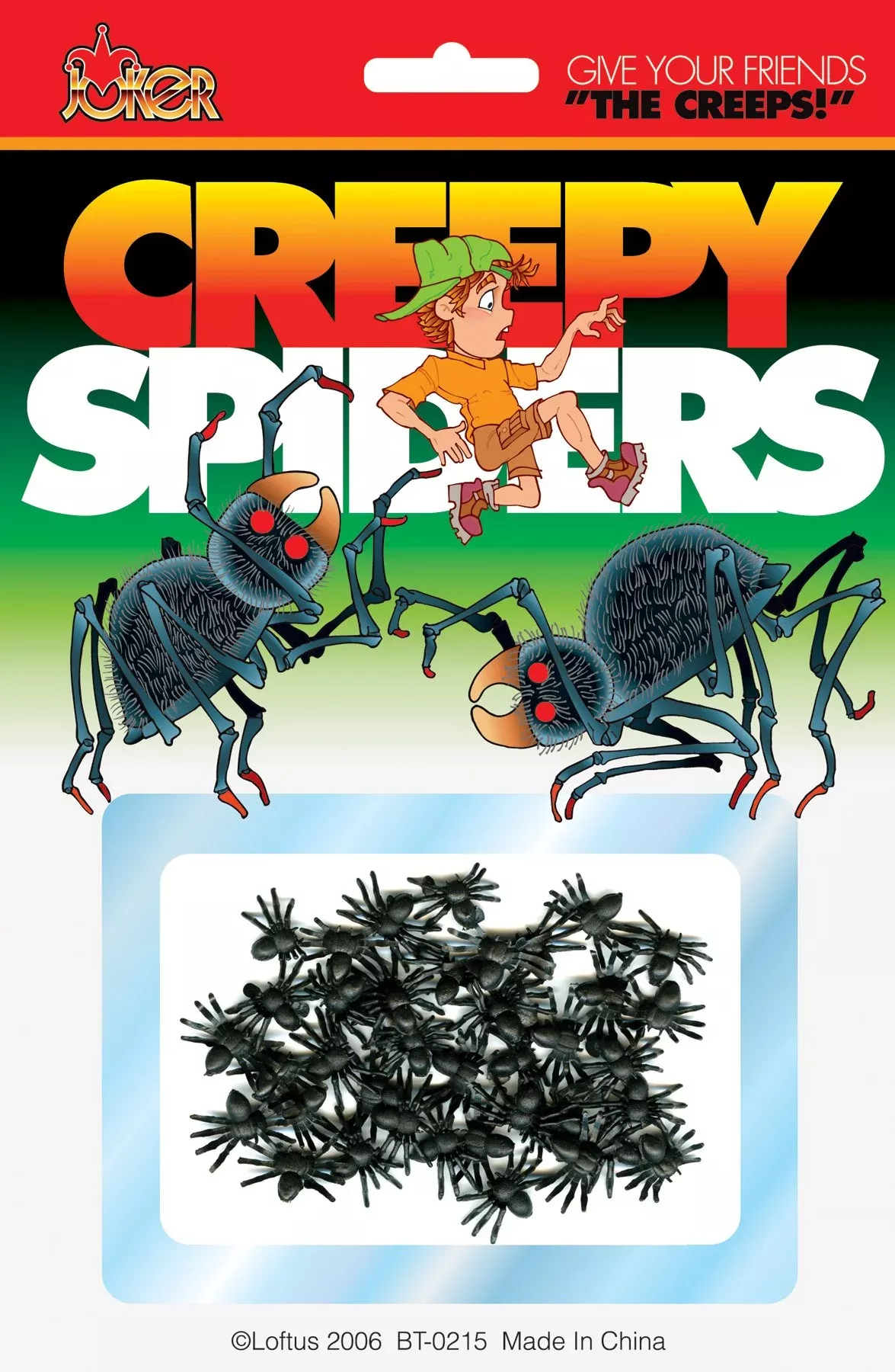 Empire Magic Creepy Mini Spiders Decoration Pack, Black, 16 CT