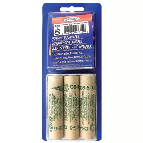 ESTES 1614 C6-5 Model RocketEngines 3 Pack (Ships USPS Ground)