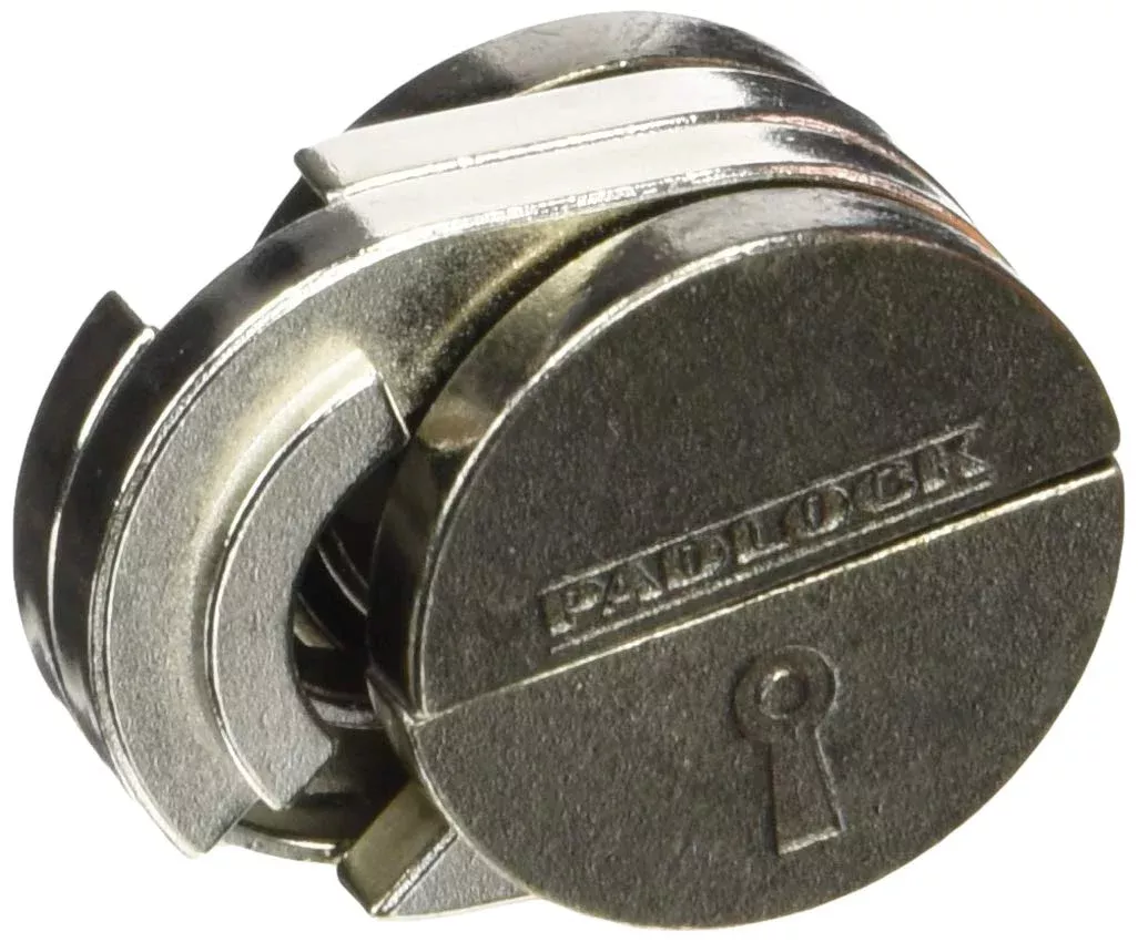 Eureka Huzzle Cast Padlock Puzzle - Silver - Difficulty Level 5