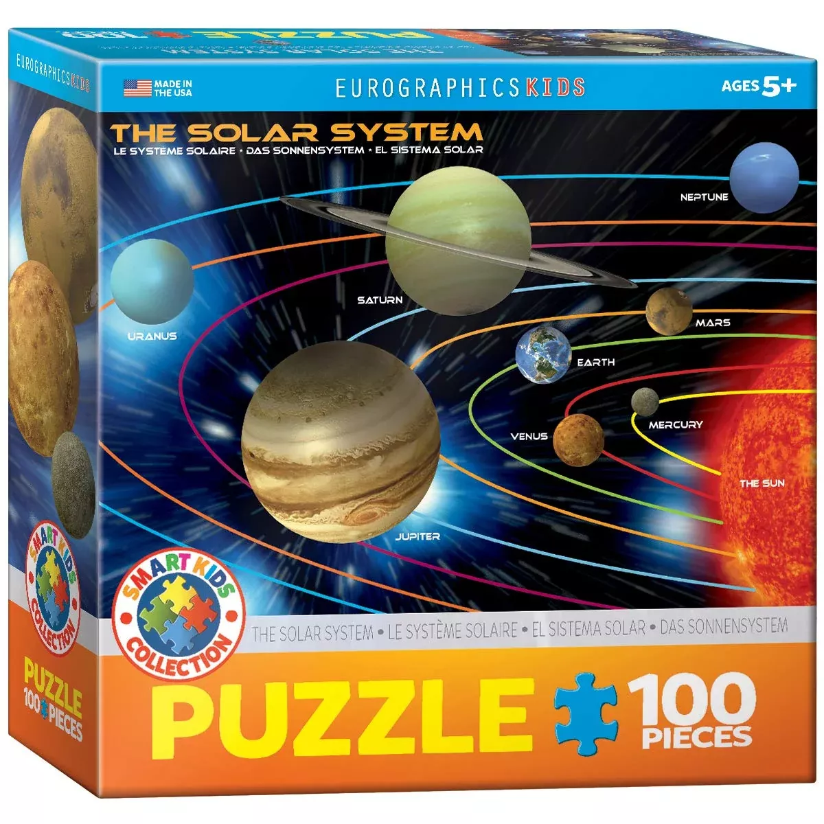 EuroGraphics Solar System 100-Piece Puzzle 13" x 19" Blue