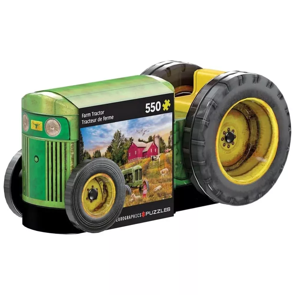 EuroGraphics Tractor Tin Jigsaw Puzzle 13" x 19" Multicolor