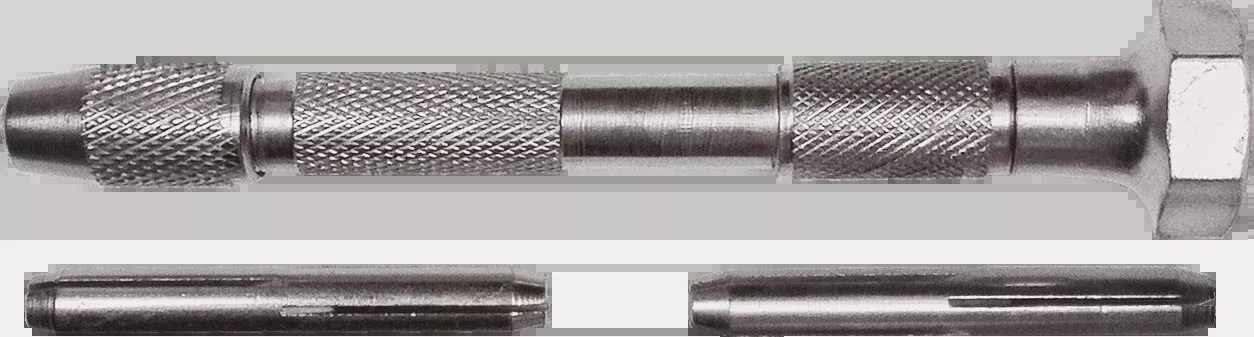 Excel 55661 Swivel Head Pin Vise with 4 Chucks