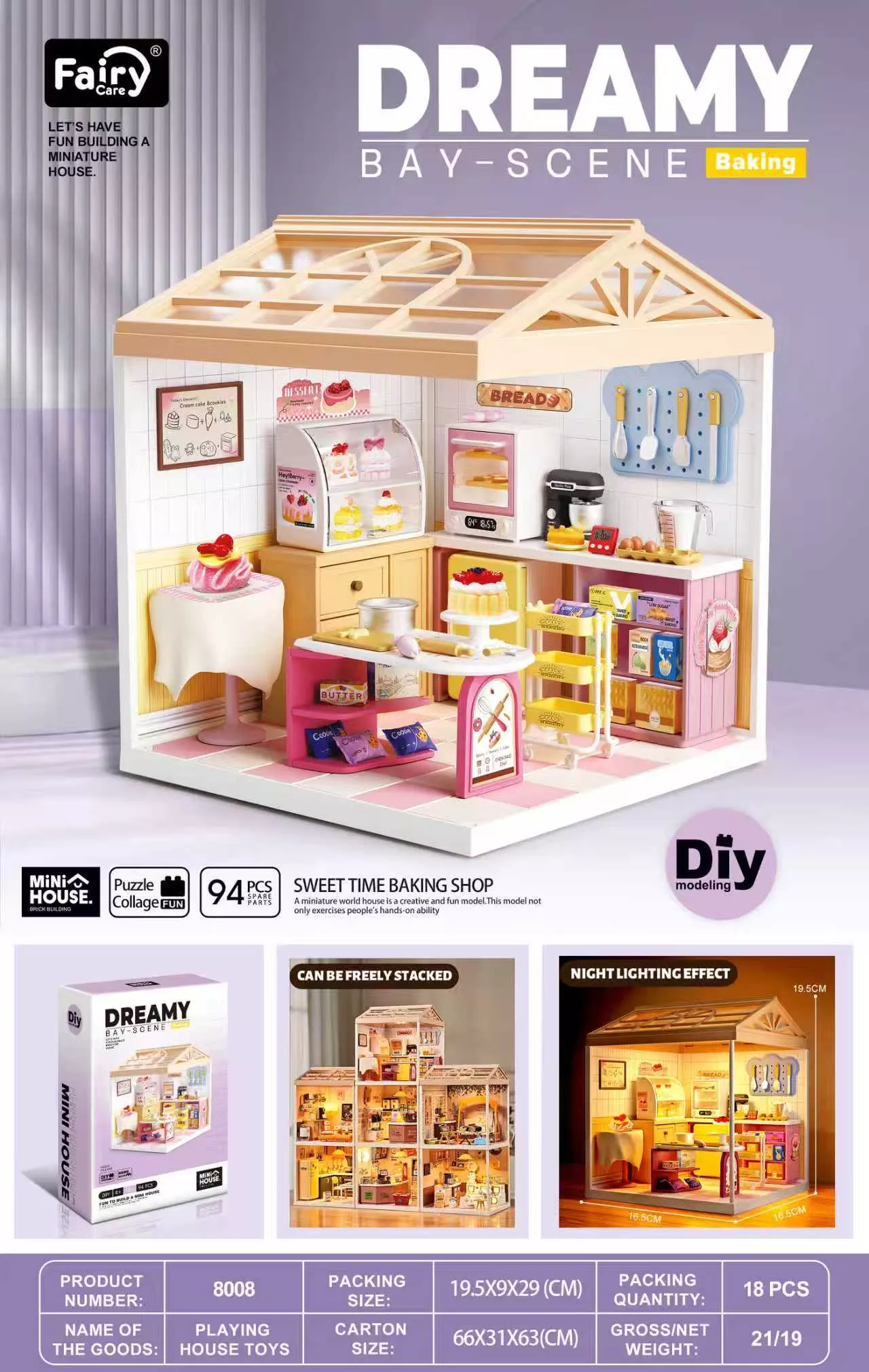Fairy Care FC-DBS8008 DIY "Dreamy Bay-Scene" – Baking
