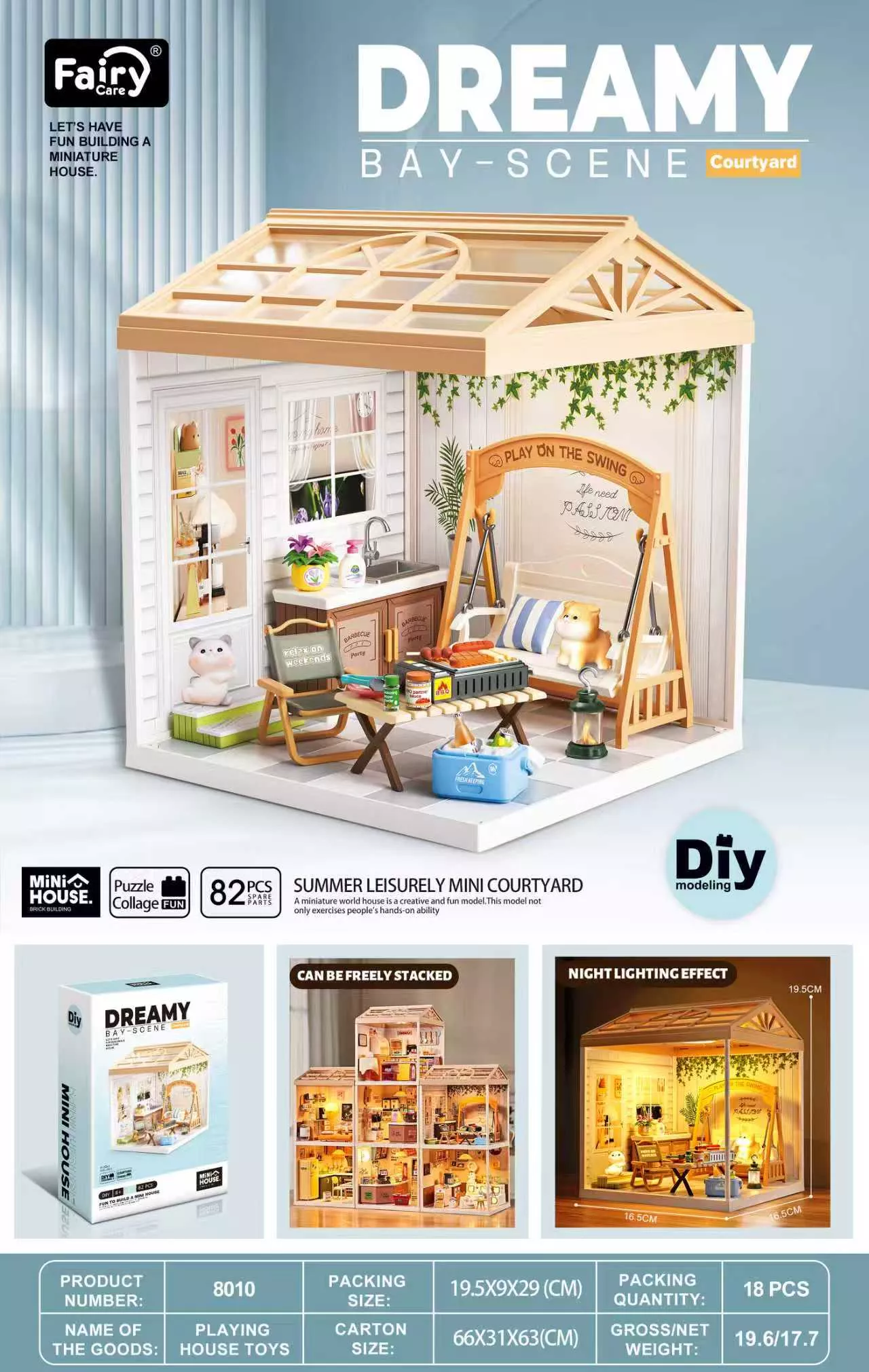 Fairy Care FC-DBS8010 DIY "Dreamy Bay-Scene" – Courtyard