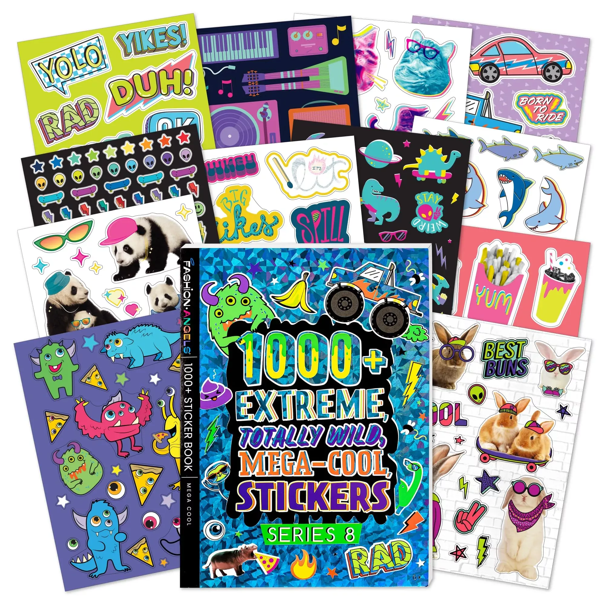Fashion Angels Mega Cool Sticker Book - 1500+ Multi Designs