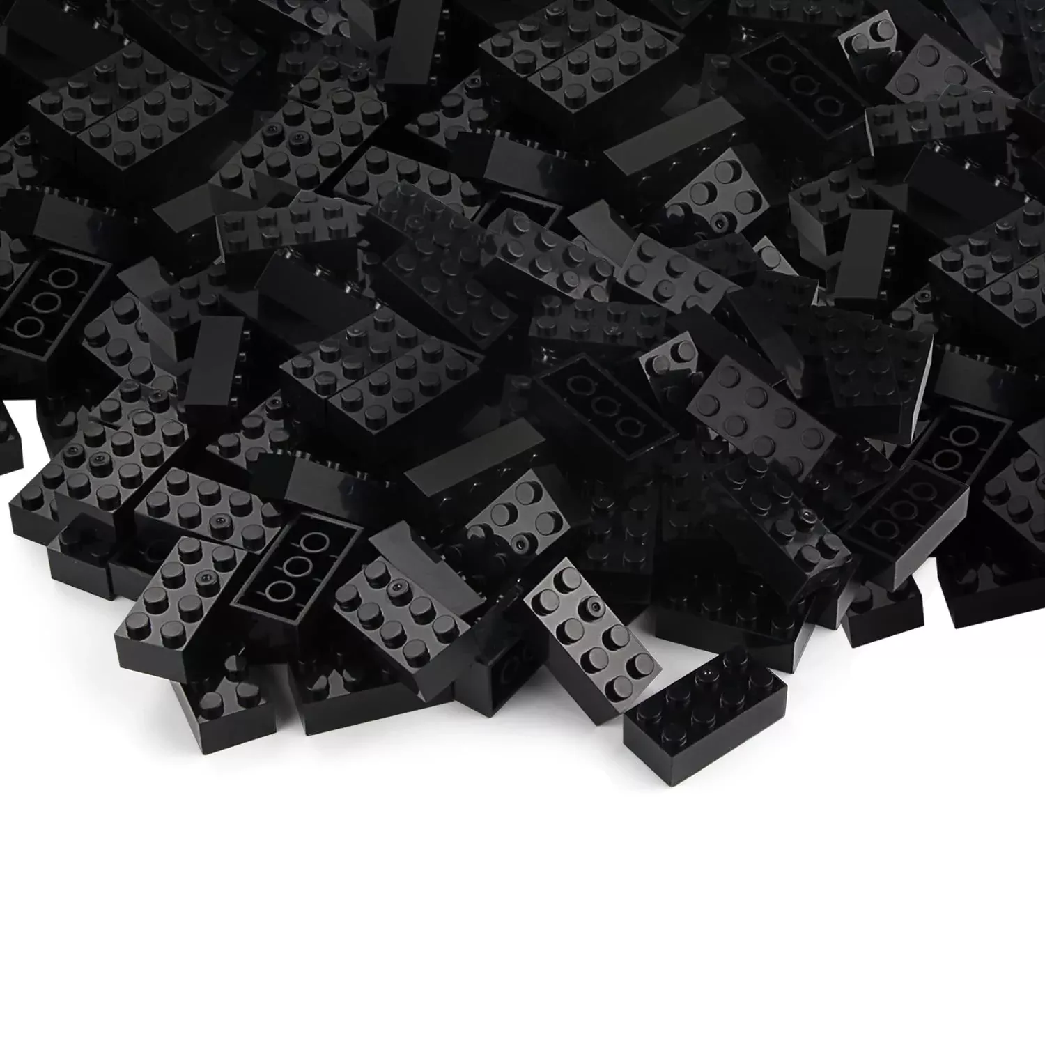 Feleph 2x4 Bricks Set 320 pcs Black Building Blocks Toy