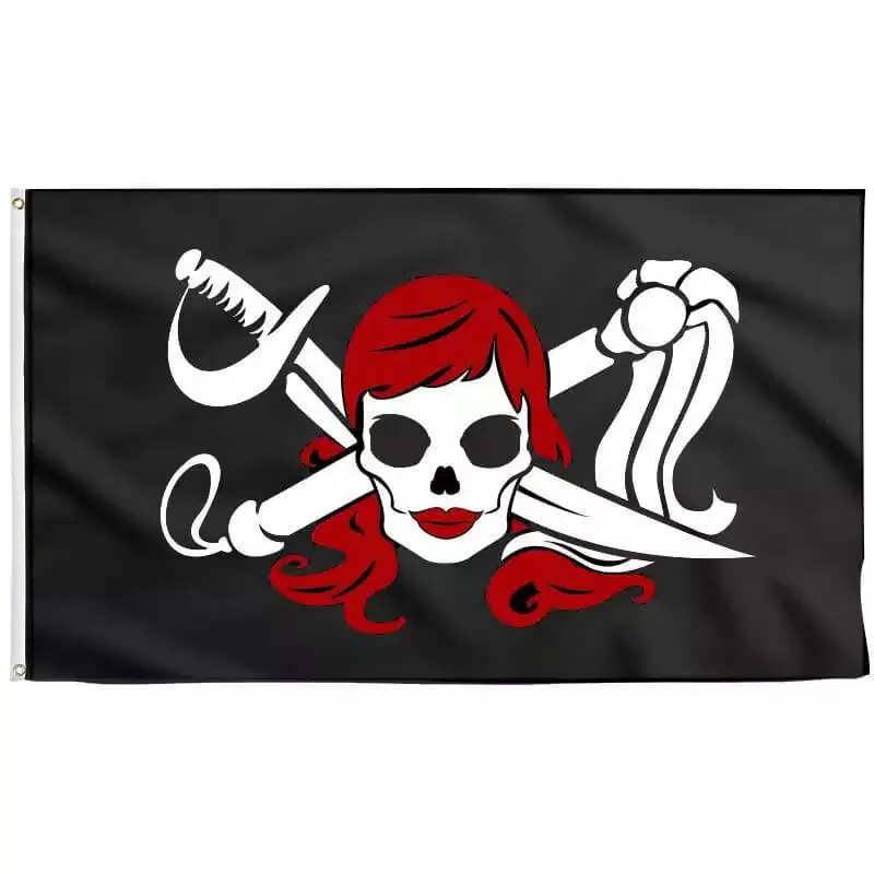 Female Pirate Flag - Jolly Roger | Sons Of Pirate