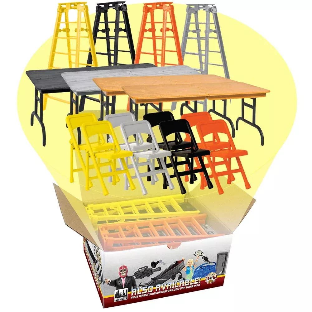 Figures Toy Company Ultimate Ladder, Table & Chairs Playset - Silver