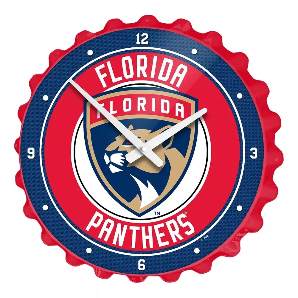 Florida Panthers: Bottle Cap Wall Clock