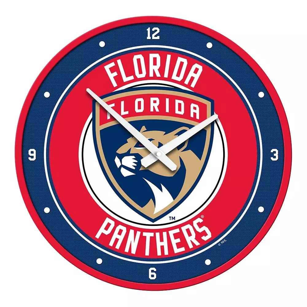 Florida Panthers: Modern Disc Wall Clock
