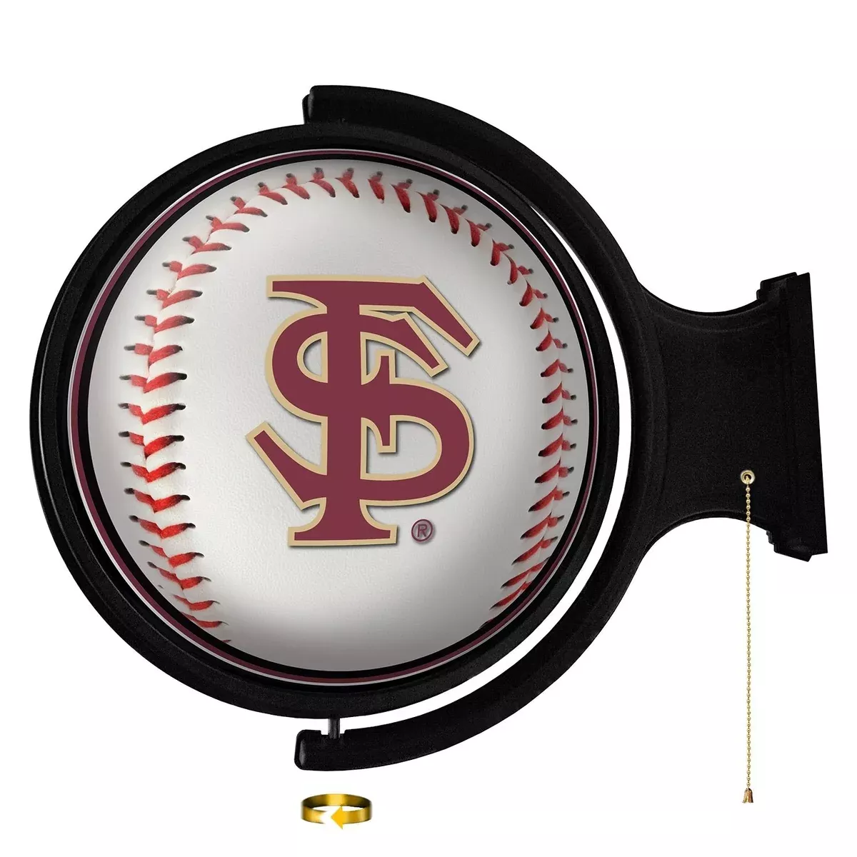 Florida State Seminoles: Baseball - Round Rotating Lighted Wall Sign