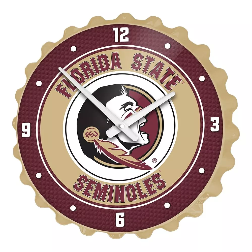 Florida State Seminoles: Bottle Cap Wall Clock