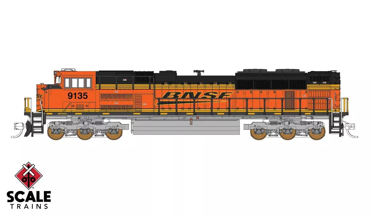 Fox Valley Models 10153 N Scale EMD SD70ACe "Heritage III" BNSF 9284