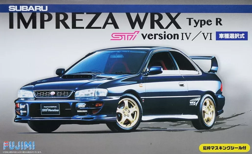 Fujimi 039398 1/24 Subaru Impreza STI Version IV/VI - with window frame masking
