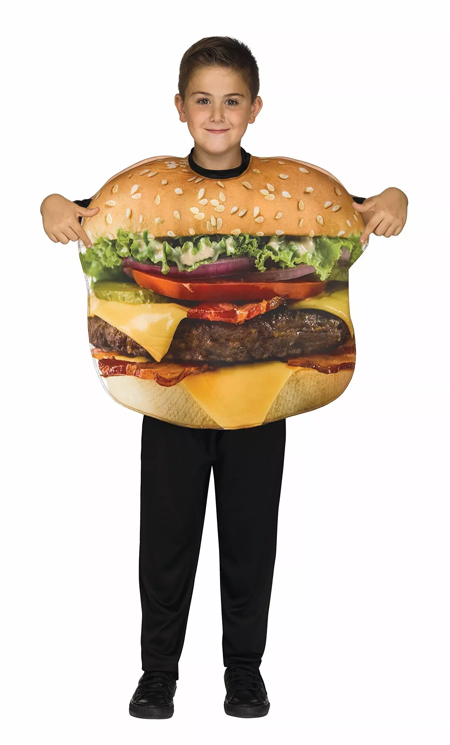 Fun World Cheeseburger Child Costume - One Size - Multicolor