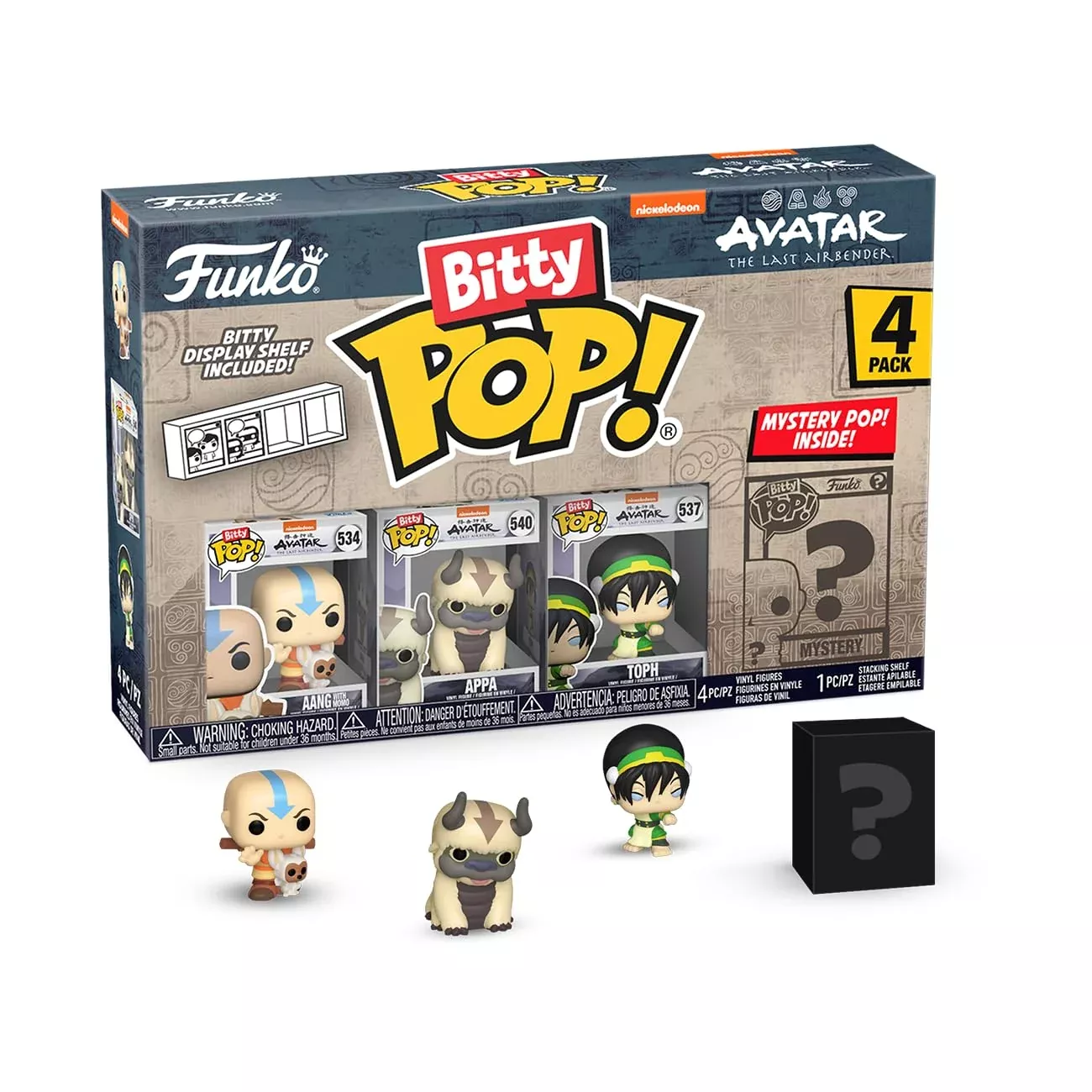Funko Bitty Pops! Avatar: The Last Airbender 4-Pack Multicolor