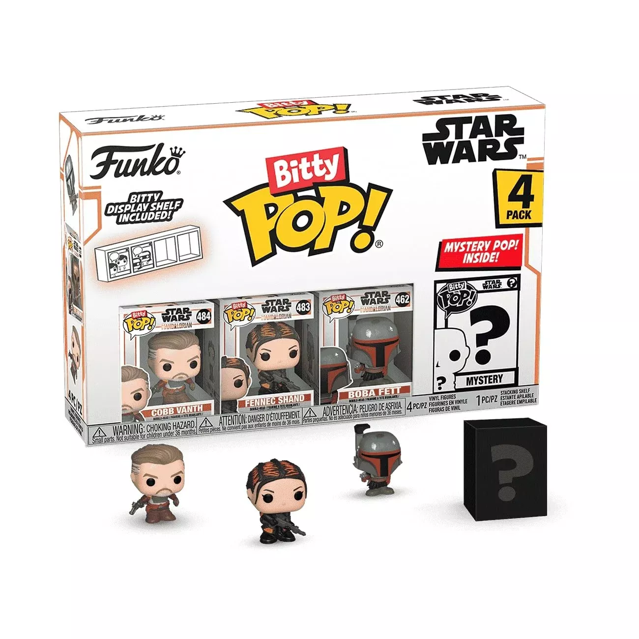 Funko Bitty Pops! Star Wars: The Mandalorian 4-Pack Multicolor