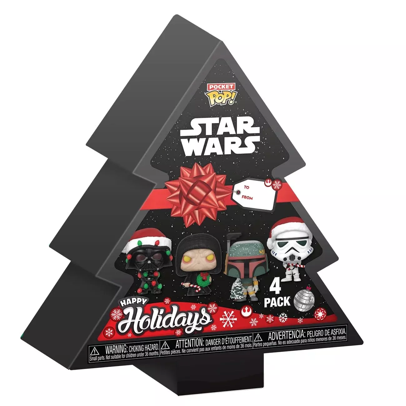 Funko Star Wars Pocket Pop! Holiday Box 4-Pack Vinyl Figures Multicolor