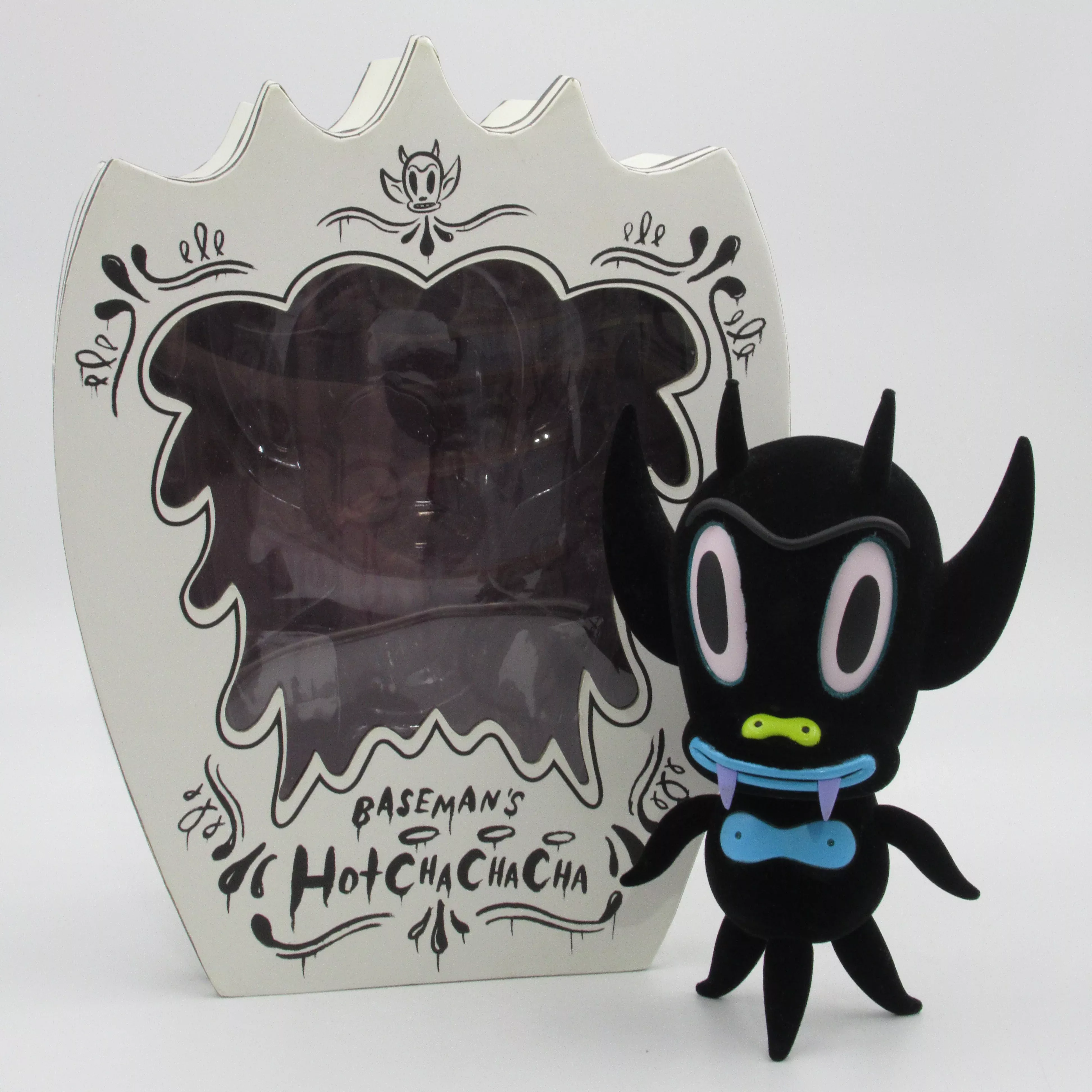 GARY BASEMAN'S Hot Cha Cha Cha Black Flocked Figure - Critterbox (2006